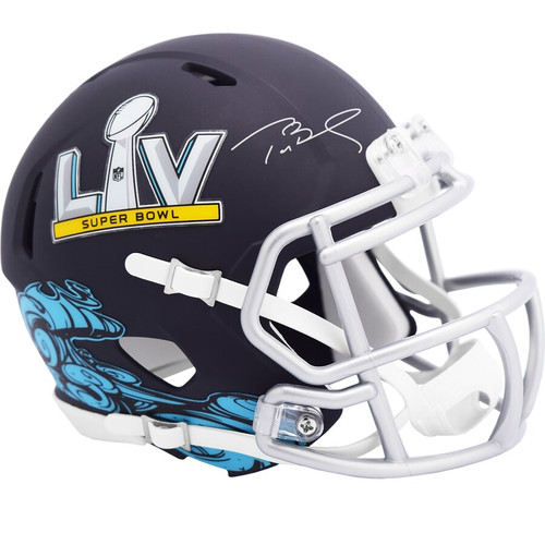 Tom Brady Tampa Bay Buccaneers Authentic Autographed Riddell Super Bowl LV Speed Mini Helmet