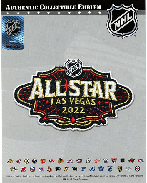 2022 Official NHL All Star Game Las Vegas Golden Knights Embroidered Jersey Collectible Patch in package