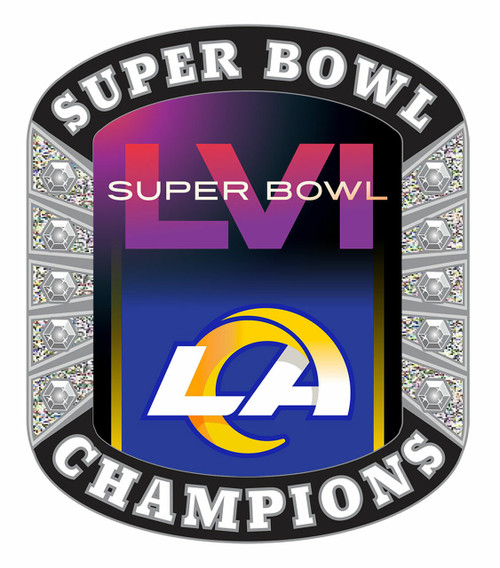 Officially Licensed NFL 12 Los Angeles Rams SB LVI Logo Cutout