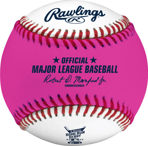 2022 MLB All-Star Game Money Ball Rawlings Official Pink Home Run Derby Moneyball Baseball - Los Angeles
