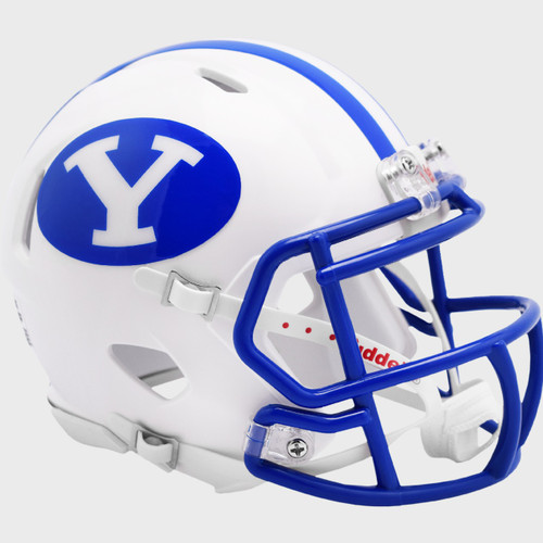 BYU Brigham Young Cougars 2022 White Revolution Speed Mini Football Helmet