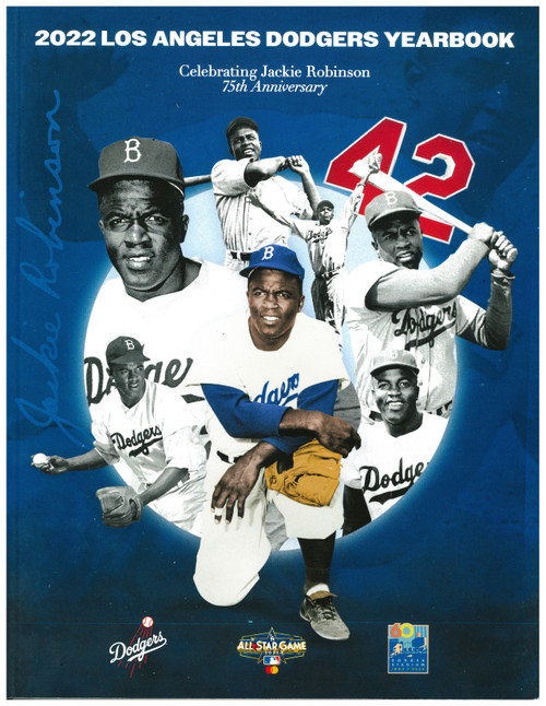 2022 Los Angeles Dodgers Yearbook Program Magazine - Celebrating Jackie Robinson