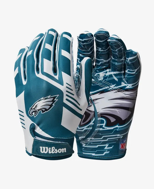 Philadelphia Eagles NFL Stretch Fit Receiver Football Gloves