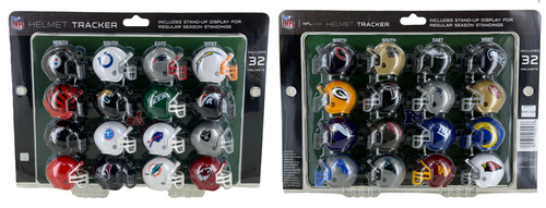 NFL Football 32 Team Helmet Standings Tracker Display Set for 2026