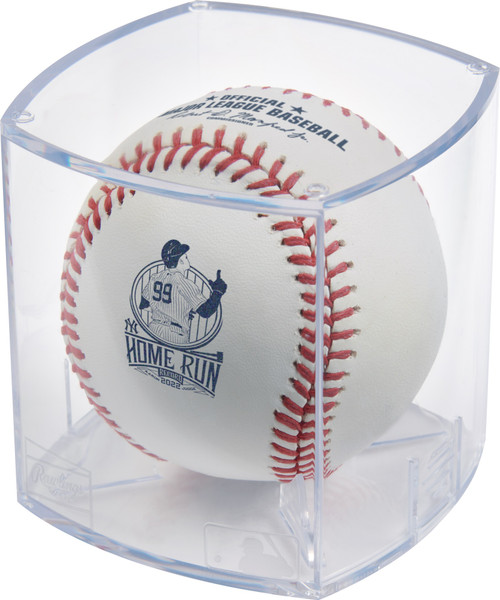 New York Yankees Aaron Judge AL 62 Home Run Record Official MLB Baseball in Cube