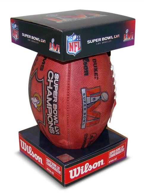Super Bowl 56 LVI Los Angeles Rams Champions Limited Edition Official Leather Authentic Game Football In box