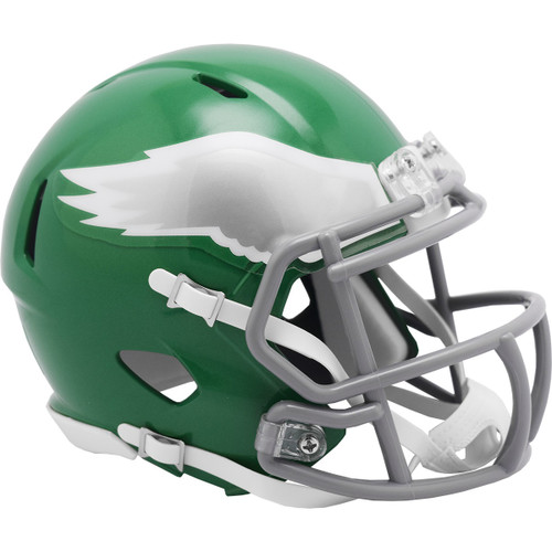 Philadelphia Eagles Kelly Green Alternate On-Field NFL Revolution SPEED Mini Football Helmet