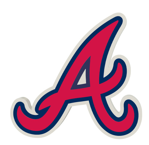 Atlanta Braves BIG LOGO 3D Fan Chain Foam Necklace