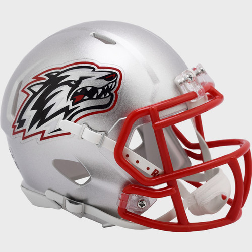 New Mexico Lobos Silver Revolution SPEED Mini Football Helmet