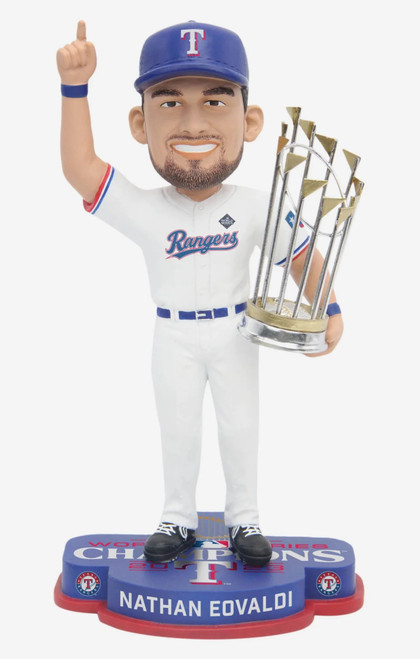 Nathan Eovaldi Texas Rangers 2023 World Series Champions 8" Bobblehead Bobble Head Doll