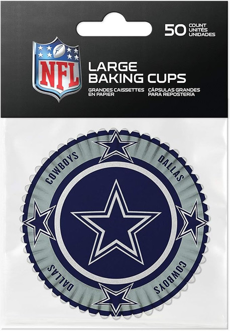 Dallas Cowboys NFL Baking Cups for CupCakes - 50 Pack - Cupcake Holders Liners