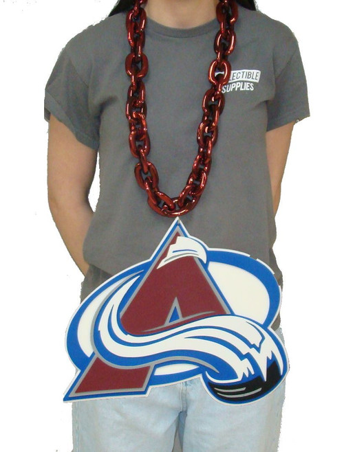 Colorado Avalanche NHL BIG LOGO 3D Fan Chain Foam Necklace