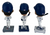 Los Angeles Dodgers Japan 3 Pack Mini Bobble Bighead Bobblehead Set - Shohei Ohtani, Yoshinobu Yamamoto, and Rōki Sasaki Back Sides