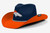 Denver Broncos NFL Two Tone Cowboy Hat Size 7 3/8 Denver Broncos NFL Two Tone Cowboy Hat Size 7 3/8