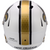 New Orleans Saints Alternate White 2025 On-Field Riddell Speed Replica Full Size Football Helmet Back
