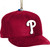 Philadelphia Phillies RED Team Baseball Cap Christmas Tree Ornament