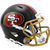San Francisco 49ers Black 2025 Rivalries Revolution Speed Mini Football Helmet San Francisco 49ers Black 2025 Rivalries Revolution Speed Mini Football Helmet