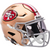 San Francisco 49ers NFL Riddell Mid Size SpeedFlex Football Helmet