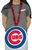 Chicago Cubs BIG LOGO 3D Fan Chain Foam Necklace Red