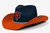  Chicago Bears NFL Two Tone Cowboy Hat Size 7 3/8