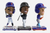 New York Mets 3 Pack Mini Bobble Bighead Bobblehead Set - Francisco Lindor & Juan Soto & Mark Vientos
