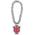 Indiana Hoosiers NCAA Touchdown Fan Chain 10 Inch 3D Foam Necklace (silver)