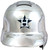 Houston Astros Silver Chrome Rawlings Replica MLB Baseball Mini Helmet image