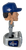 Roki Sasaki Los Angeles Dodgers 2025 World Series Champions Mini Ring Base Bighead Bobblehead Bobble Head Doll Right Side