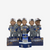 Los Angeles Dodgers 2025 World Series Champions Comeback of the Ages Podium Mini Bobblehead Scene Bobble Bighead Set / Portrays Shohei Ohtani, Yoshinobu Yamamoto, Freddie Freeman, Max Muncy, & Mookie Betts