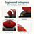 Deluxe UV Protected Full Size Football Display Case Holder with Mirror Back 