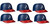 Atlanta Braves MLB 8oz Snack Size / Ice Cream Mini Baseball Helmets - Quantity 6