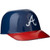 Atlanta Braves MLB 8oz Snack Size / Ice Cream Mini Baseball Helmets - Quantity 6