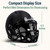 Matte Black Blank Riddell Revolution SPEED Mini Football Helmet