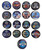 All 17 NHL Winter Classic Sherwood Inglasco Dueling Souvenir Hockey Puck Set