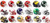 All 18 NCAA BIG Ten 10 Conference Current Riddell SPEED Revolution Mini Football Helmets