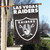 Las Vegas Raiders Applique Banner Flag 44” x 28” with Las Vegas in Motion