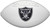 Las Vegas Raiders Full Size Official NFL Autograph Signature Series White Panel Football by Wilson