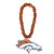 Denver Broncos NFL Touchdown Fan Chain 10 Inch 3D Foam Magnet Necklace Orange