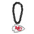 Kansas City Chiefs NFL Touchdown Fan Chain 10 Inch 3D Foam Magnet Necklace Black