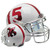 Louisiana-Lafayette Ragin Cajuns Alternate White Chrome Schutt Mini Authentic Football Helmet
