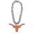 Texas Longhrons NCAA Touchdown Fan Chain 10 Inch 3D Foam Necklace Silver