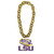 LSU Tigers NCAA Touchdown Fan Chain 10 Inch 3D Foam Necklace Gold