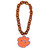 Clemson Tigers NCAA Touchdown Fan Chain 3D Foam Necklace Orange