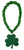 Notre Dame Fighting Irish Glitter Clover Green Fan Chain 3D Foam Necklace