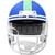 Super Bowl 59 LIX Riddell Flat Royal Blue SPEED REPLICA Full Size Football Helmet - Front View