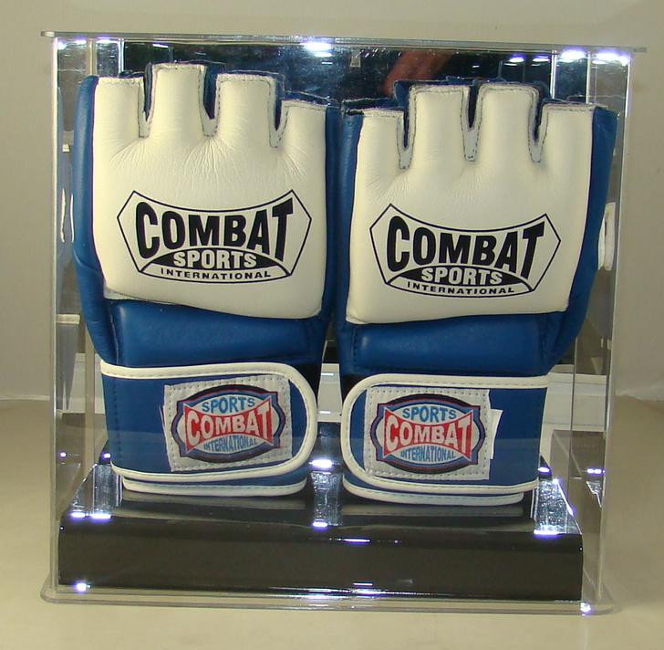 Double Baseball Batting Glove Wall Mountable Display