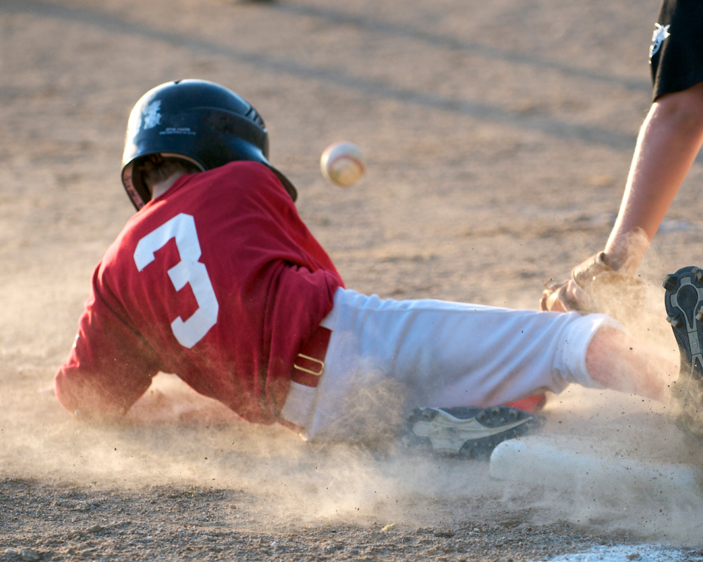 Baseball Sliding into base