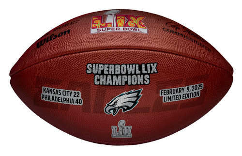 Philadelphia Eagles Super Bowl LIX 59 Champions Leather Authentic