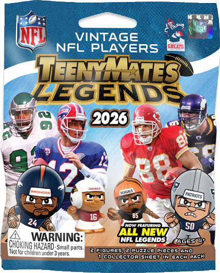 NFL Legends 2026 Series 4 TeenyMates Figurines Mystery Pack