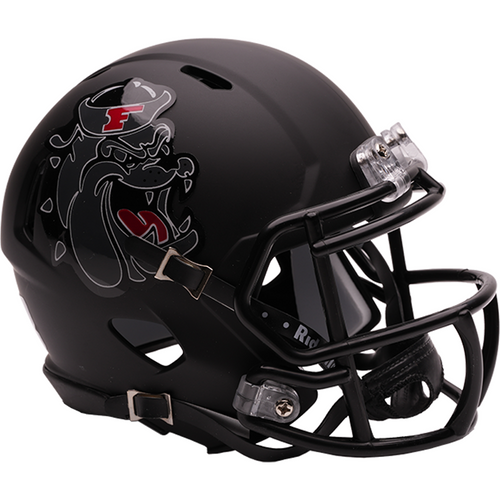 Fresno State Bulldogs Matte Black Bulldog NCAA Riddell Speed Mini